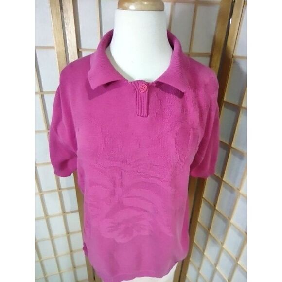 VTG Halston Lg Collared Sweater - Picture 9 of 16